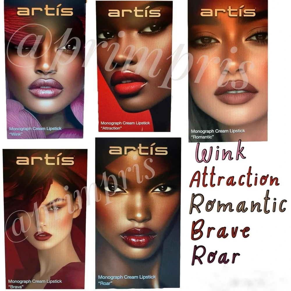 Artis Monograph Collection Cream Lipsticks Portfolio NWT